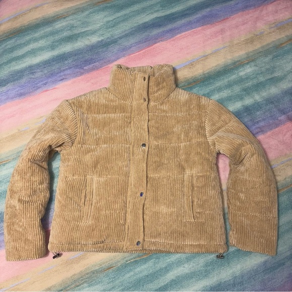 BAGATELLE COLLECTION Corduroy Puffer Coat size S - Picture 3 of 12